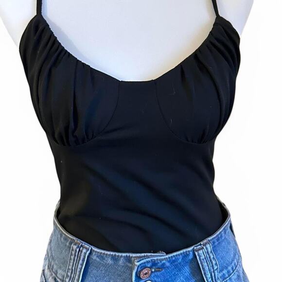 Alt Girl Black Cami Tank Top Bodysuit — From Princess Polly - Picture 1 of 5